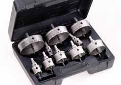 1-1/8, 1-7/32, 1-3/8, 1-3/4, 2, 2-1/2 in plastic case CT7 Hole Cutter Set EDP No.