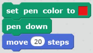 of 100 steps Explore Try to draw a dotted line 2.