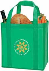 45624 Grocery Tote Reinforced bottom panel Reusable 1-color imprint, 1