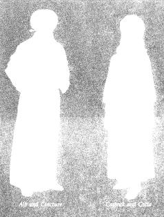 Older acolytes generally wear an alb which is a long white robe that is tied around the waist with a rope called a cincture.