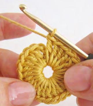 when working in the round The step by step images show the process worked in treble crochet the same