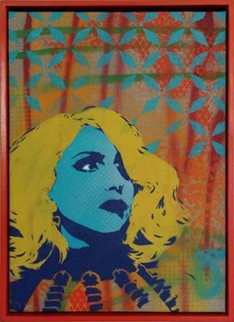 Alex Hamilton Andy Madonna Hand cut stencil,