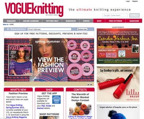 Vogue Knitting Online Ad Specs