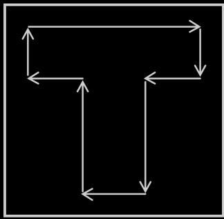 Vector: The process where the laser beam follows the path of the outline (if present) of the graphic.