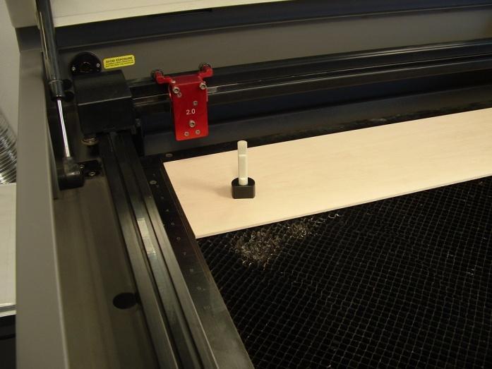 Laser Cutter Operation Power Switch is located near the laser cutter vent, between the two laser