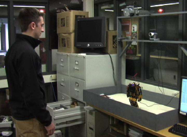 second camera at head-height to view someone interacting with the robot, as shown in figure 4.