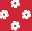 x 6" - Stitched Flowers FEP6989 Red - Red Cross Stitch Cut 1-2" x 3" -