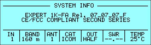 running at 9600 baud is set for Input 2 The [CAT] key has another informative functionality.