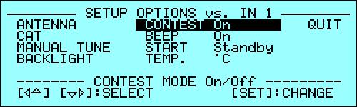 18.17 CONTEST Settings. This menu item allows setting of the fan s speed. In detail: Contest Off the three speeds are set at the following thresholds: o 40 C (104 F) On; 37 C ( 98.