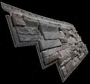 NovikStone DS in Limestone Panels per box: 10 20 lbs. (9.07 kg) 42.25" 10.25" 13.63" (107.3 cm 26 cm 34.