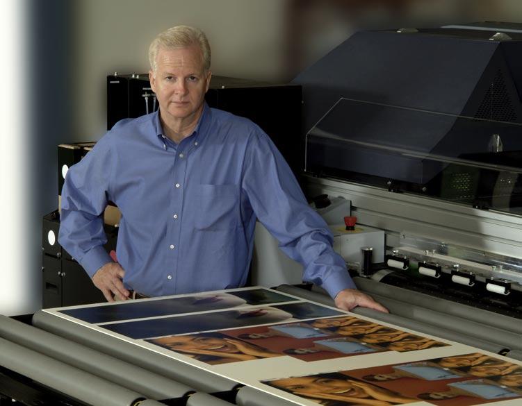 Tom Smith, President of Shaw & Slavsky in Detroit, Michigan, runs one of the first printing companies in the western hemisphere to install a Durst Rho 600.