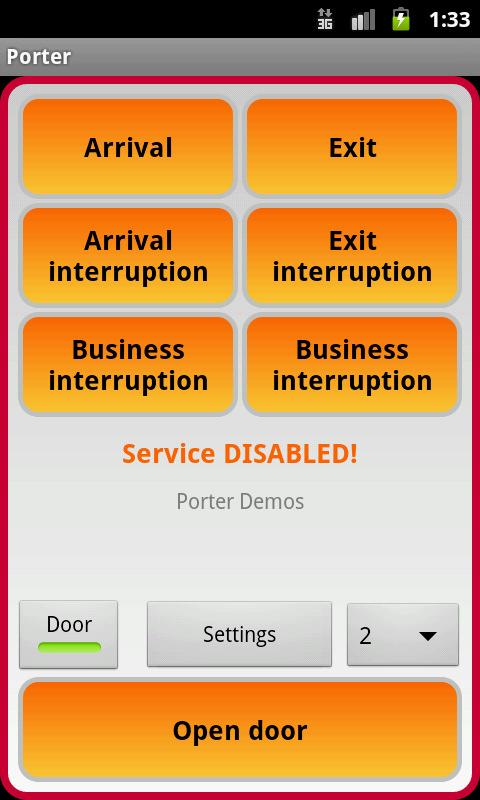 the door and to record employee attendance. It is a complementary utility to the product GSM door entry phone station.