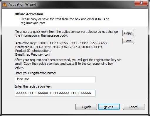 To ensure a quick reply from our activation server, please do not alter the message subject or body Step 4: Enter Your Registration Key 4.1.