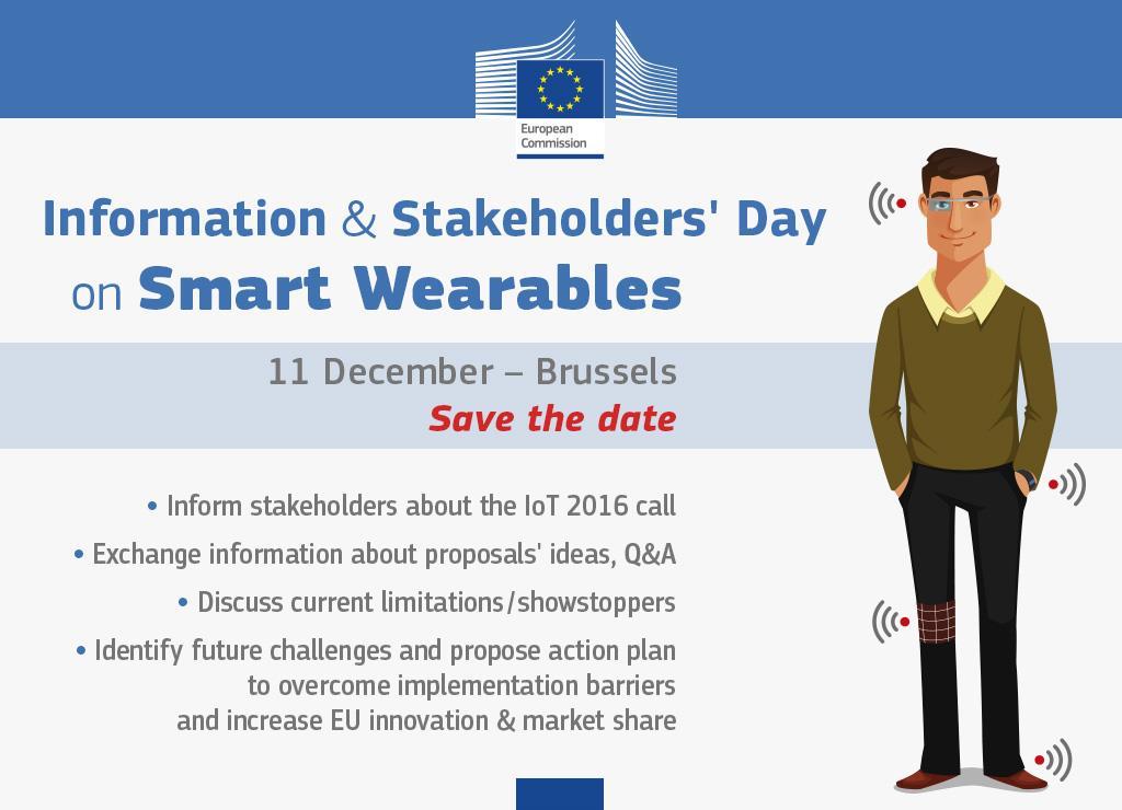 Info Day for IoT-01-2016: Pilot 3 & Stakeholders Day Information and registration on