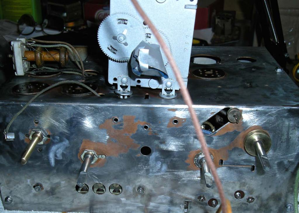 The tuning capacitor was subsequently removed and cleaned, to be re-installed