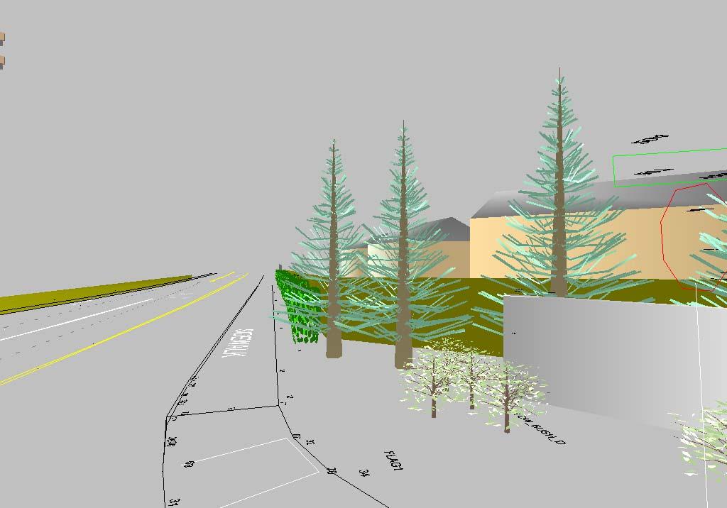 3D view of some of the iwitness measured natural features, with