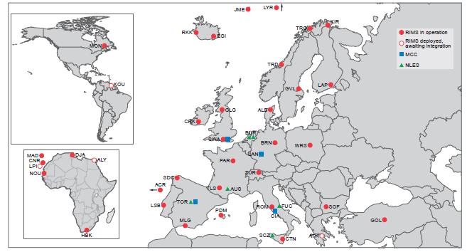 EGNOS introduction in Euromed region (3/5) EGNOS RIMS (source: EGNOS SoL SDD, April 2012) One