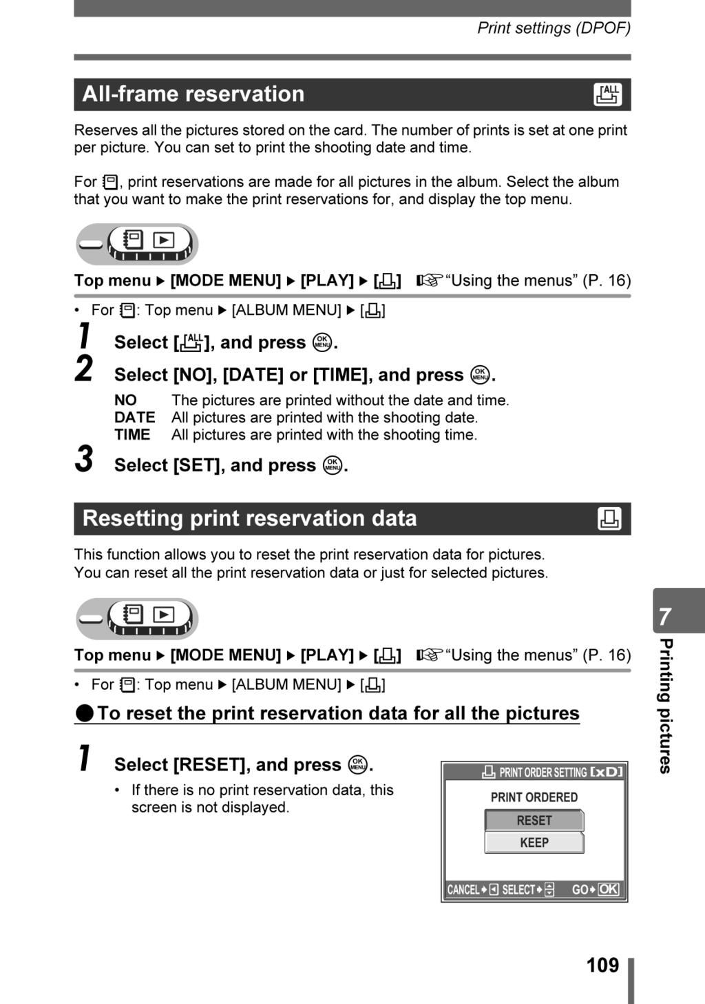 How to read the procedure pages A sample of a procedure page is shown below explaining the notation. Look at it carefully before taking or viewing pictures.