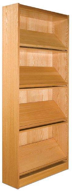 3/4-inch thick solid oak adjustable shelves Single Face Double Face Fixed and Adjustable