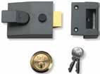Night Latch (Narrow Stile) 800806 - P85 - Supplied with 2 keys - Suitable for glass paneled and solid wooden doors Polished Brass Cylinder Night Latch (Standard Stile) 800783 - P88 - Supplied with 2