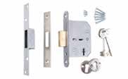 Mortice Latch - 64mm 802492-76mm 802493 - For internal doors Satin Finish Mortice