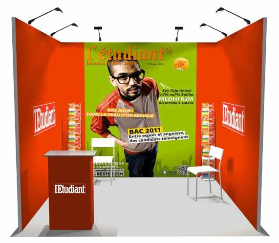 U-shaped stand 9 m 2 exhibition stand Do