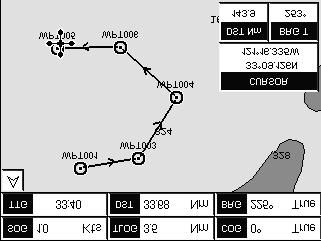 On the Chart page move the ShuttlePoint knob to the Lat/Lon of the starting Waypoint in the Route. 2.