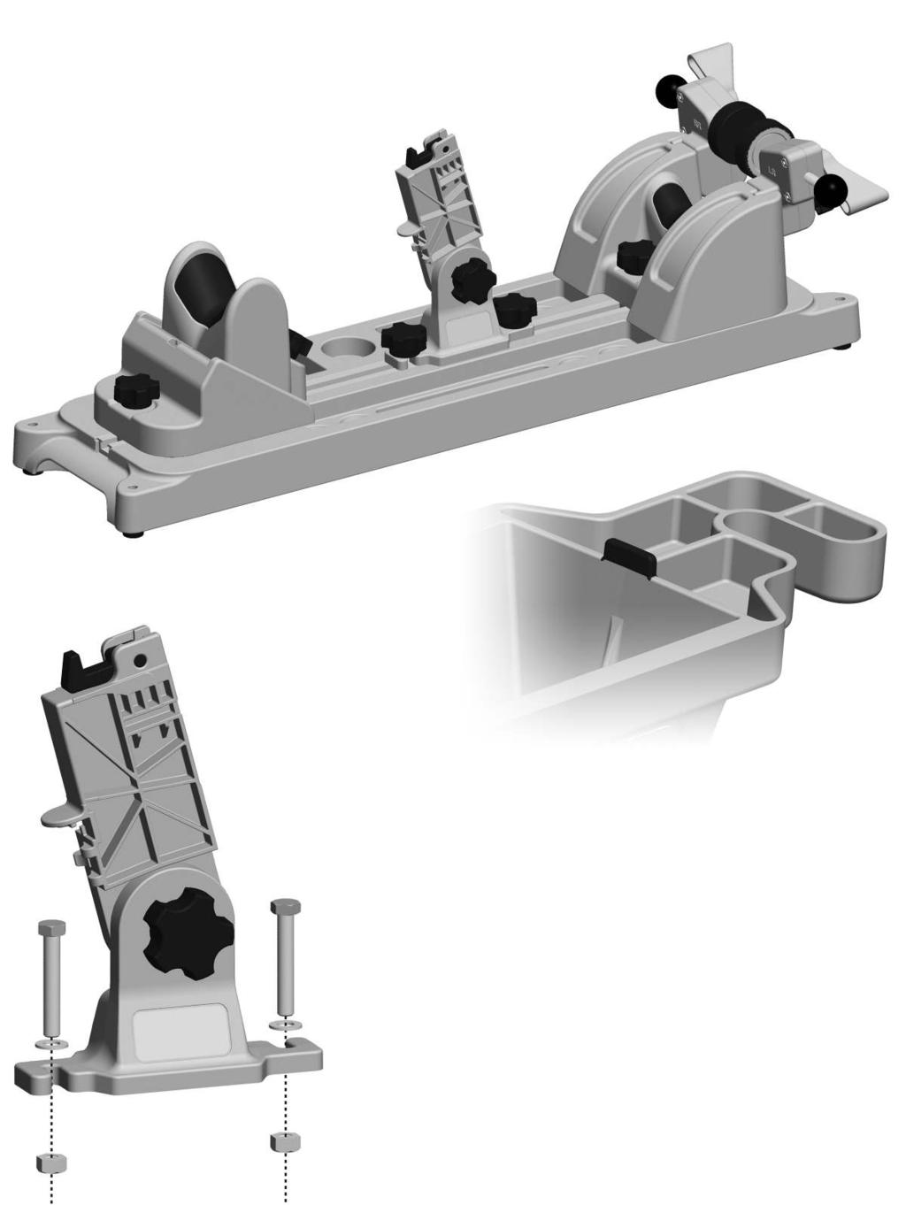 BEST GUN VISE USAGE: The AR-15 Mag well is designed to mount anywhere along the T-Rail of the Tipton Best Gun Vise.