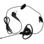 53866 $61 $39 TEMPLE HEADSET WITH PUSH-TO-TALK MIC Lightweight headset converts audio into sound
