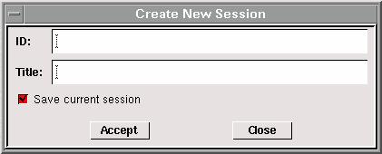File Commands GAMBIT MENU COMMANDS Using the Create New Session Form The Create New Session form (see below) allows you to create and name a new GAMBIT session.