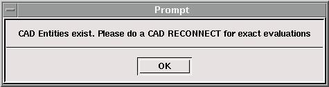 GAMBIT MENU COMMANDS File Commands The reconnection operation is performed by means the Reconnect CAD Geometry form (see below).