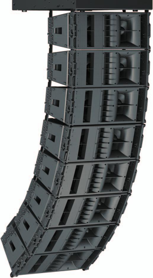 TTL33-A LINE ARRAY MODULE Wide, constant directivity, coverage angle 6 high power neodymium transducers 3 high