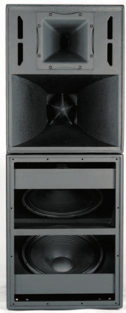 The woofers and mid-high horns are protected from a full front, strong, powder coated, metal grilles. The cabinets features M10 threaded fly points and 8 each 3-position fly-tracks.