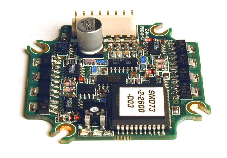Step Motor Driver SMD73 and SMD74. 03 A RMS and 1848VDC Step Motor Driver SMD73 and SMD74 are a miniature driver that measures only 52.4x52.4 mm and is ideal for direct mounting onto a step motor.