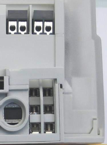 placed on the right side of the meter terminal block as well as on the upper additional plate. 4.9.1. Alarm inputs Up to two inputs for detecting auxillary alarm are available.