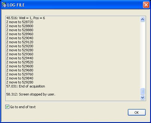 20 Chapter 3 The Main User Interface View Log File. This command opens the log file. The log file contains all executed steps of the scan^r system.