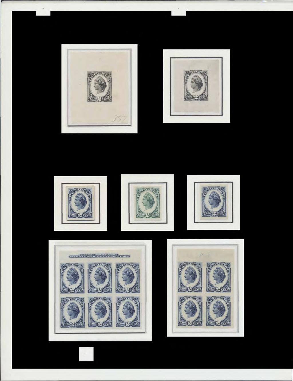 to the exhibitor (ex-joyce) Plate Proofs on India National Bank Note Co. N.Y.