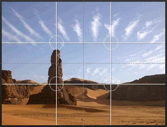 The image on the left is not using the rule of thirds, where the image on the right is.