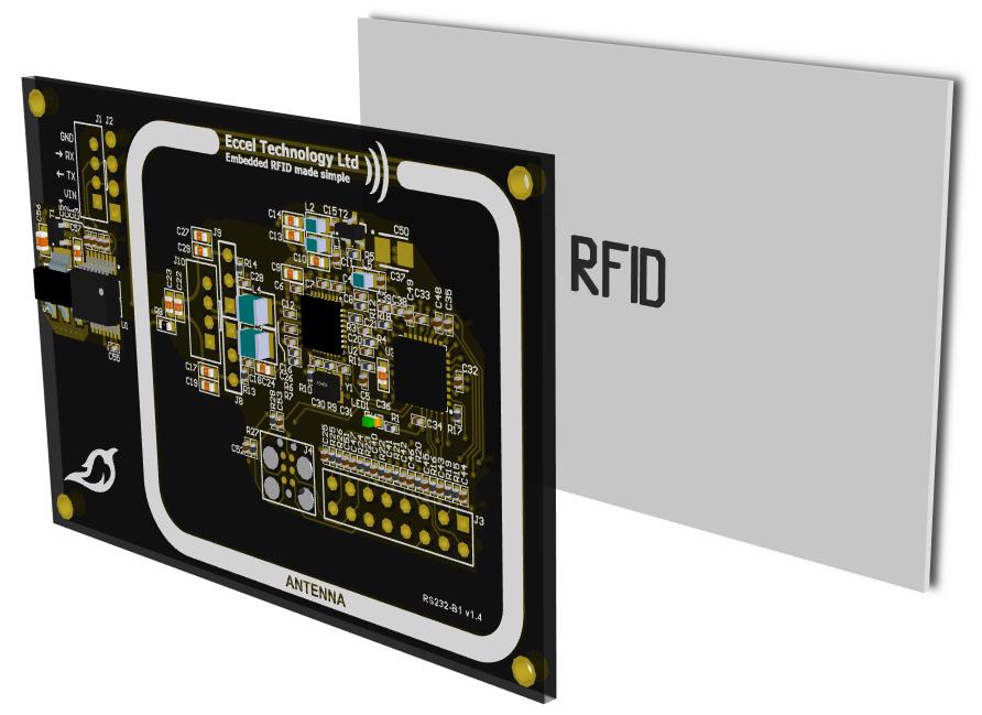 3. Installation and operation From the system and functionality point of view, the RS232-B1 device gives the same features as the RFID B1 module, and the user should refer to the RFID B1 User Manual