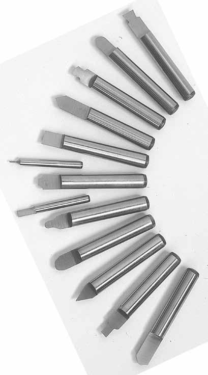 For applications that require the grinding of engraving tools, die sinking cutters or other tools necessary for processing complicated work piece shapes with a high degree of surface finish, the high