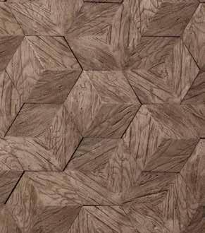HIVE TILES Hive features a modern geometric design with deep relief patterns on hexagon shaped tiles of varying depths.