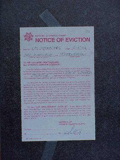 6. Help! I got an eviction notice what do I do now? If the eviction notice is from the landlord (the owner of the mobile home), it must follow the law.