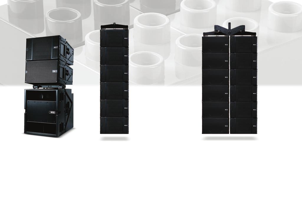 Groundstack Single column Double column A simple groundstack is perfect for small applications. A single column can contain Main, Bass, Sub and Omni modules as necessary.