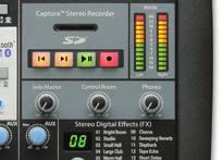 Make sure that onboard effects have their own dedicated aux bus, though; otherwise, you may have to sacrifice a monitor mix to add reverb or other effects to vocals and instruments. Recording options.
