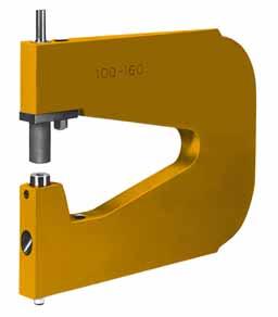 Accessories see pages 62 to 66 Cutting force chart see page 68 * Lower edge of punch and upper edge of die are flush Punching unit without punching tools Throat Hole Ø Width Weight depth D B ~ Order
