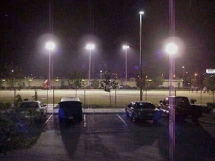 Understanding Glare, Not All Sports Lighting Fixtures Are Created Equal Parking Lot Light 2nd 3rd 4th 1st This digital photo shows four different sports lighting fixtures aimed at same point on the