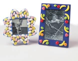 GIFTS & CANDY FUN Picture Frames Colorful and useful. This craft makes a wonderful gift or special party remembrance (not edible).