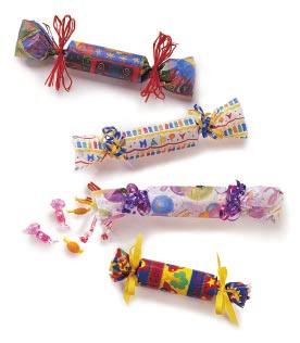 PARTY FAVORS & DECORATIONS Party Favor Crackers Kids love making their own party favors filled with surprises.