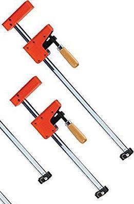 Bar Clamp: These clamps were designed especially for clamping large projects, furniture projects, tables, etc.
