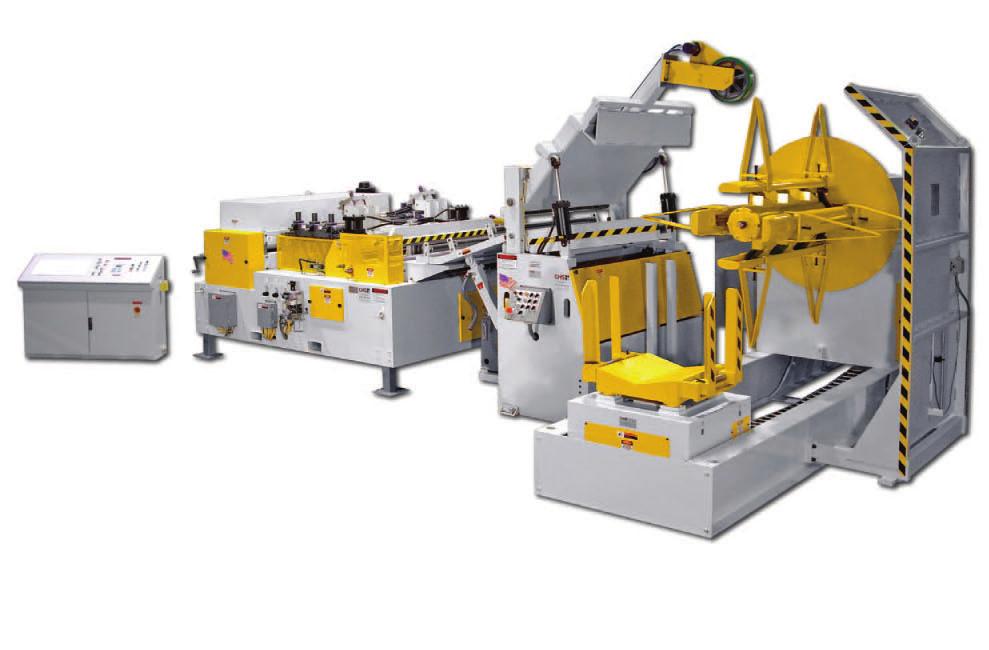 - straightener combination COMPLETE COIL FEED LINE SYSTEM TYPE 4 Capacities: 20,000 Lbs.